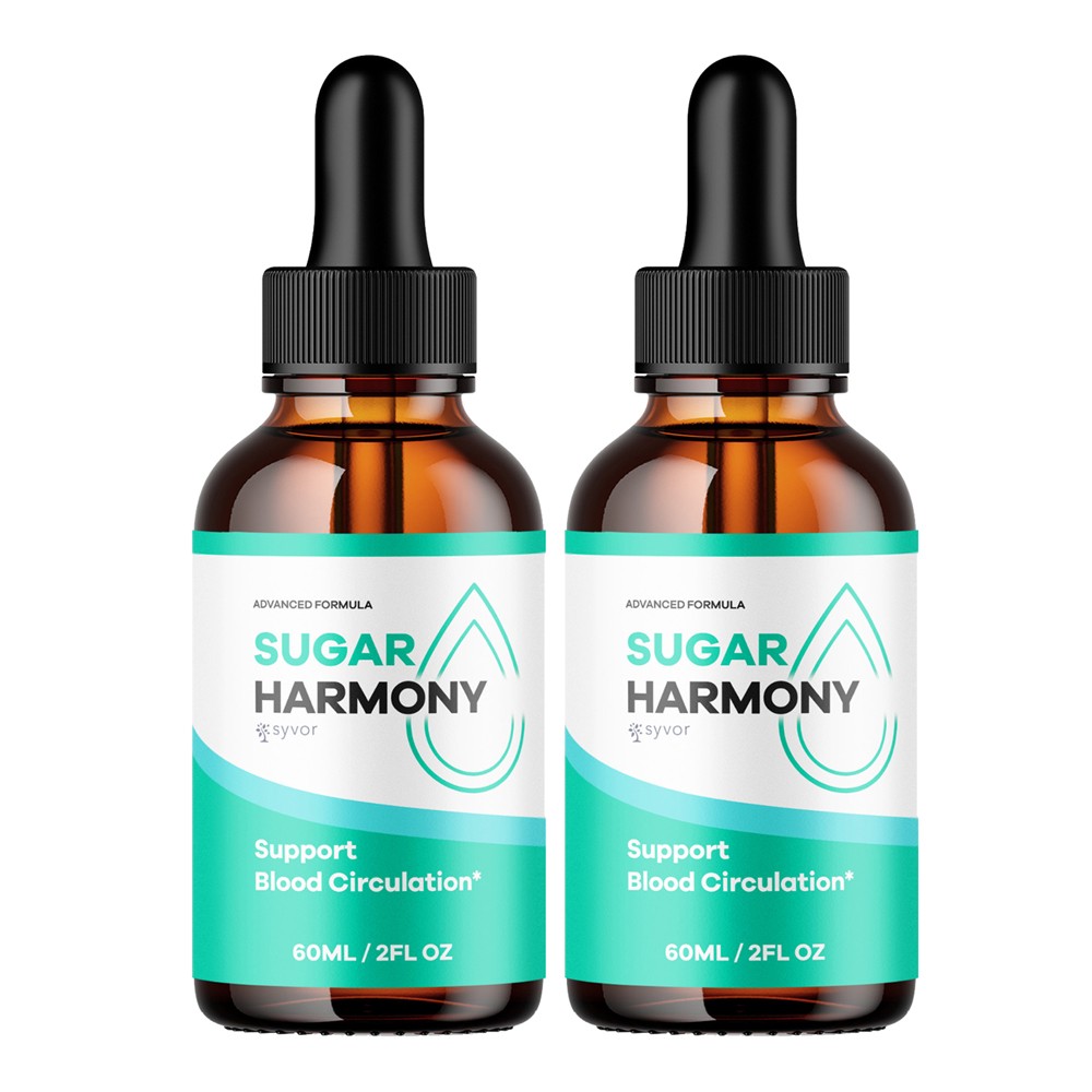 2pcs Sugar Harmony Drops,Advanced Blood Health Support Formula Droppers 60ml