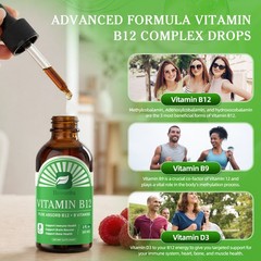 Liquid Vitamin B12 Drops | Methylcobalamin | Energy Boost & High Absorption