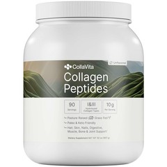 CollaVita Collagen Peptides Powder (3 Month 2 Pound (Pack of 1), Beige