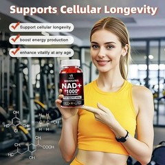 NAD 1000mg Supplement, NAD+ Liposomal Supplement with Resveratrol,Healthy Aging