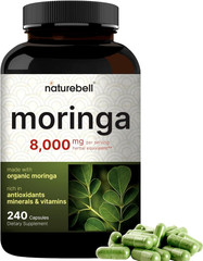 Moringa Capsules 8000Mg per Serving, 240 Capsules | 4 Month Supply, Made with…