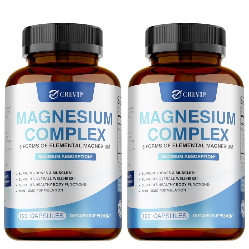 Magnesium Complex 240pcs – Reduce Leg Cramps & Pain, Sleep Quality,Muscle Health
