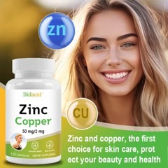 Zinc Copper Supplements,Support Immunity, Antioxidant, Cellular Rejuvenation