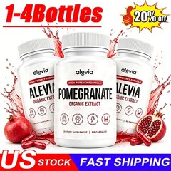 3X Alevia Pomegranate Capsules 60ct Organic Extract Antioxidant US