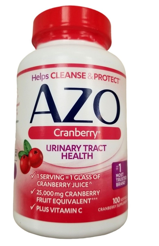 AZO Cranberry Softgels Maximum Strength 100ct PHARMACY FRESH!! ^