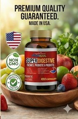 Daily super Digestive Enzymes w Prebiotics/Probiotics 100 capsules