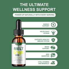 (3 Pack) Melt Drops Pro Supplement, Melt Drops Pro Weight Management (6oz)