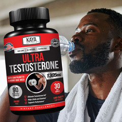 Natural Testosterone Booster 90ct Magnesium Zinc Tribulus Horny Goat Weed