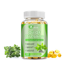 Oregano Oil 4000mg 120 Softgels Capsules Pills Contains Carvacrol Immue Support