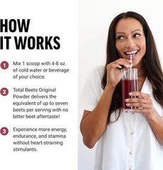 Force Factor Total Beets Drink Mix Superfood Powder with Nitrates to Support Cir