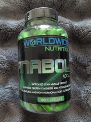 Worldwide Nutrition Anabolic Accelerator Muscle Builder for Men 180 Capsules