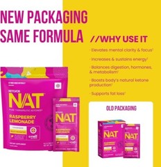 PRUVIT Keto OS NAT RASPBERRY LEMONADE CAFFEINE FREE 20 Pack Sealed Free Ship