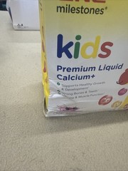 Liquid Calcium For Kids -Elderberry Flavored 30-0.5 Oz Pouches New Damaged Box