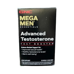 GNC Mega Men Advanced Testosterone Test Booster 60 Capsules – Exp 06/2027