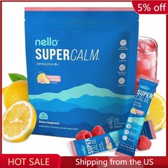 Drink Lemonade, Raspberry Mix, L Theanine, Ksm-66 Powdered Supercalm Ashwagandha