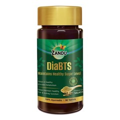Zandu DiaBTS Tablets with Salacia for Healthy Sugar Management, 90 Tablets | Nat