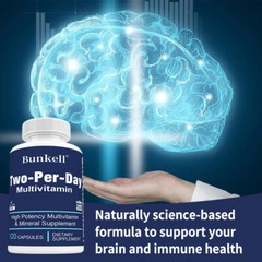 Two-Per-Day (Multivitamin & Minerals) High Potency 30/60/120 Capsules