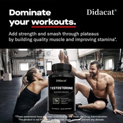 Natural Testosteron Booster – Increase Energy, Improve Muscle Strength 120 caps