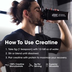 Micronized Creatine Monohydrate Powder – 5g per Serving, Supports Strength & Rec