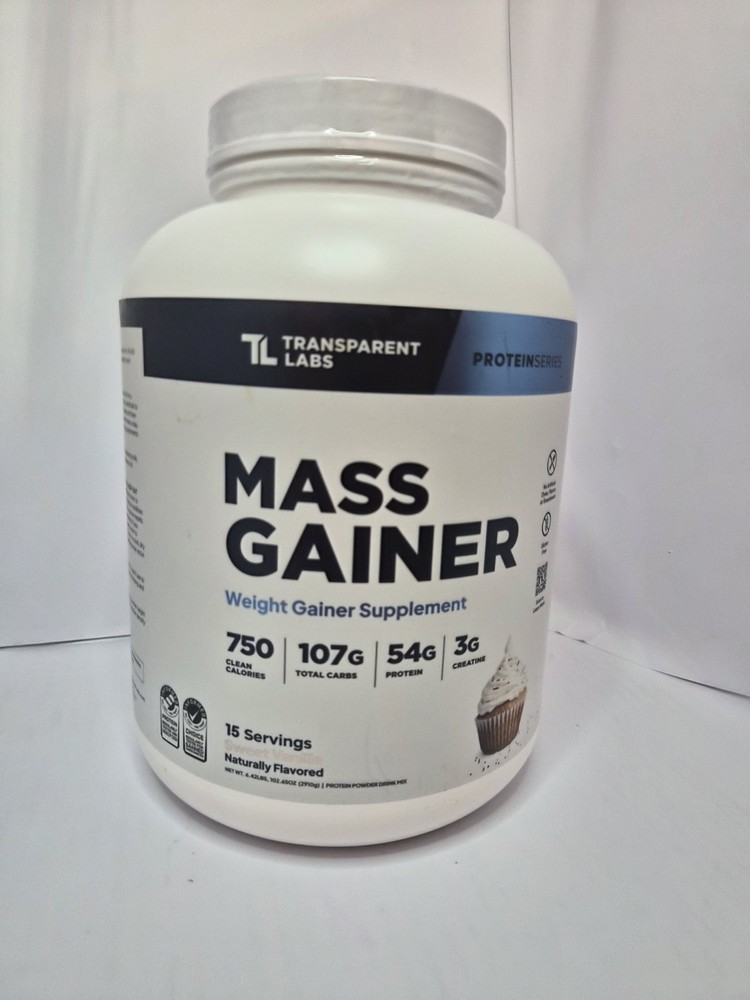 Transparent Labs Mass Gainer Sweet Vanilla Protein Powder 15 Servings