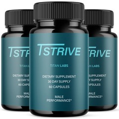 (3 Pack) Tstrive Advanced Male Support Performance Supplement 60 Capsules