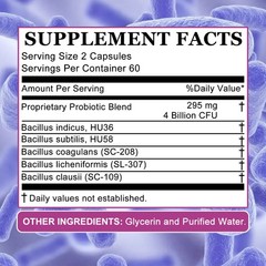 Spore Probiotics 30/60/120 Capsule Microbiome,Gut Health Probiotic Men And Women