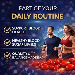 Gluco Health Capsules – GlucoHealth Daily Blood Balance Support -Pack Of 1