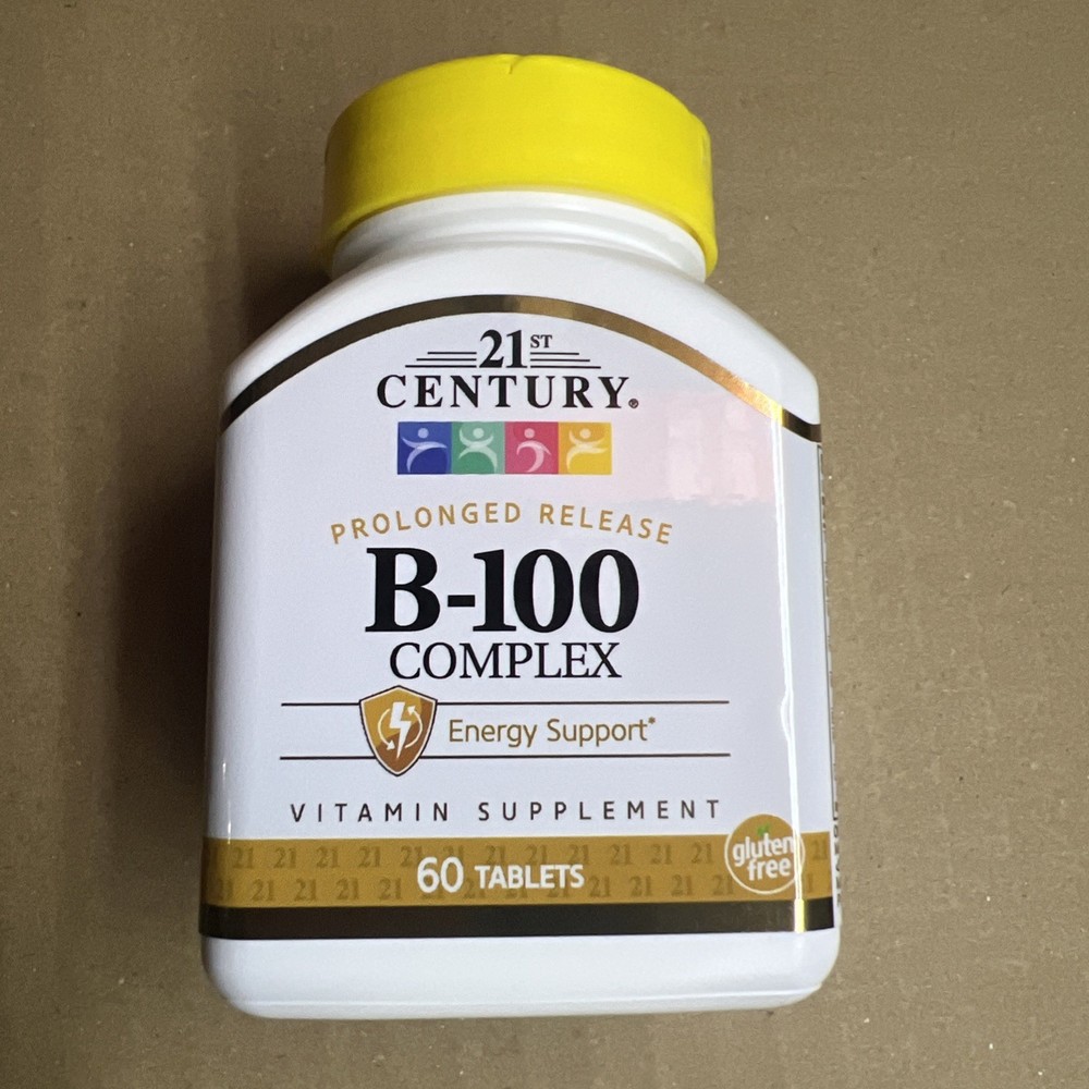 21st Century Prolonged Release B-100 Complex 60 Tabs Exp:03/2025