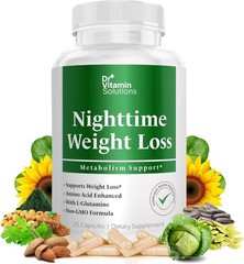 Dr+ Vitamin Solutions Nighttime Weight Loss Metabolism Support L-Glutamine 35 ct