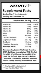 NITROvit™ ADHD Supplement for Focus and Confidence with Nootropics + Adaptogens