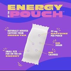 NEW MOJO Energy Boost, Tropical Punch Flavor, 50 mg/Caffeine Pouch, 75 Pouches