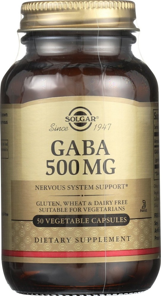 Solgar GABA 500mg 50 Vegetable Capsules