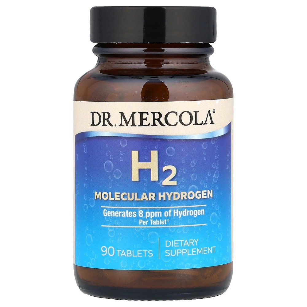 2 X Dr. Mercola, H2 Molecular Hydrogen, 90 Tablets (80 mg per Tablet)