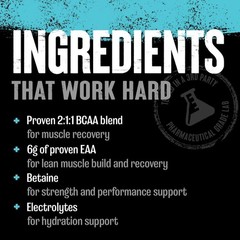 BCAA EAA Amino Acids Powder with Electrolytes & Sea Salt – Strawberry Limeade, 3