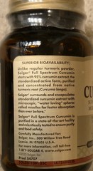 Solgar Full Spectrum CURCUMIN 60 Liquid Gels ( 60 Servings ) BEST BY 10/26