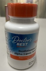 Doctor’s Best Benfotiamine 150mg Alpha Lipoic Acid 300mg 60 Capsules