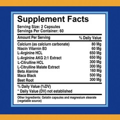Nitric Oxide XL 240pcs,Increase Strength, Endurance,Improve athletic performance