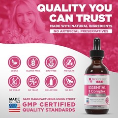 Essential B Complex – Vegan Vitamin B-Complex Sublingual Liquid Drops (2oz/60ml)
