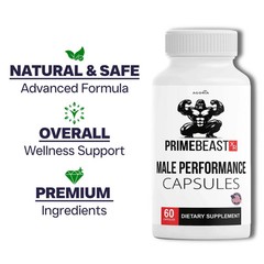 Prime Beast Capsules, Prime Beast XR Male Support Capsules | Pack of 1