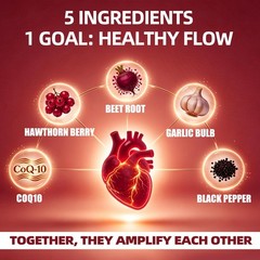 Beet Root Capules Beet Root Powder with Hawthorn Berry, CoQ10, Garlic Bulb, …
