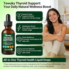 Thyroid Support Supplement Metabolism Booster, Energy, Brain Fog & Thinning Hair