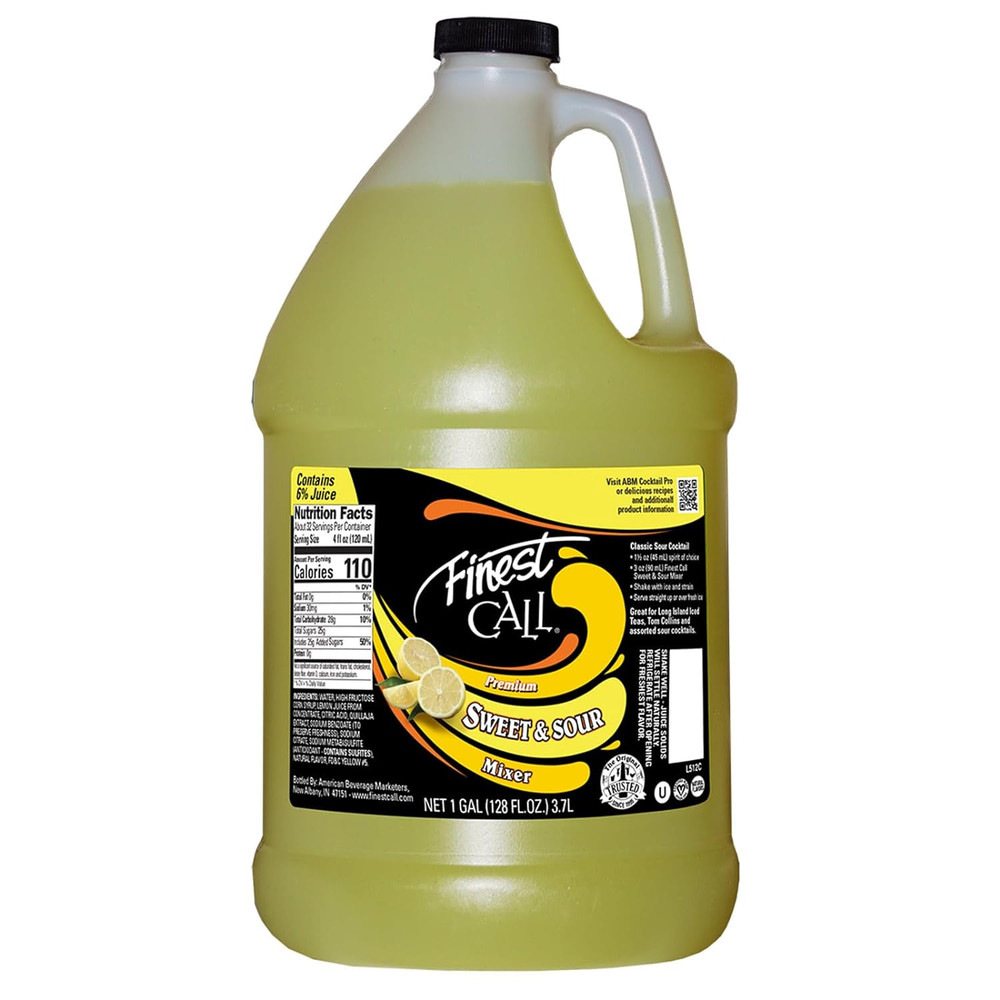Premium Sweet & Sour Ready-To-Use Drink Mix, 1 Gallon Bottle (128 Fl Oz)