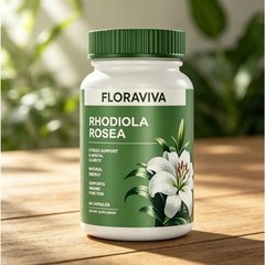 Floraviva Rhodiola Rosea 500mg, 60 Capsules – Stress & Energy Support