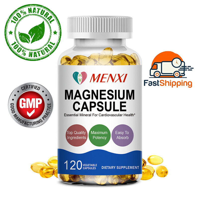 Magnesium Capsules Complex Glycinate Citrate Malate Oxide For Unisex 3500mg MX