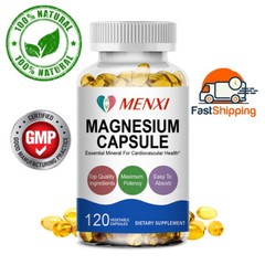 Magnesium Capsules Complex Glycinate Citrate Malate Oxide For Unisex 3500mg MX
