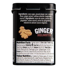 Ginger Delights Mango Candy Genuine Ground Root Natural 30 Pcs per Tin 12-Pack