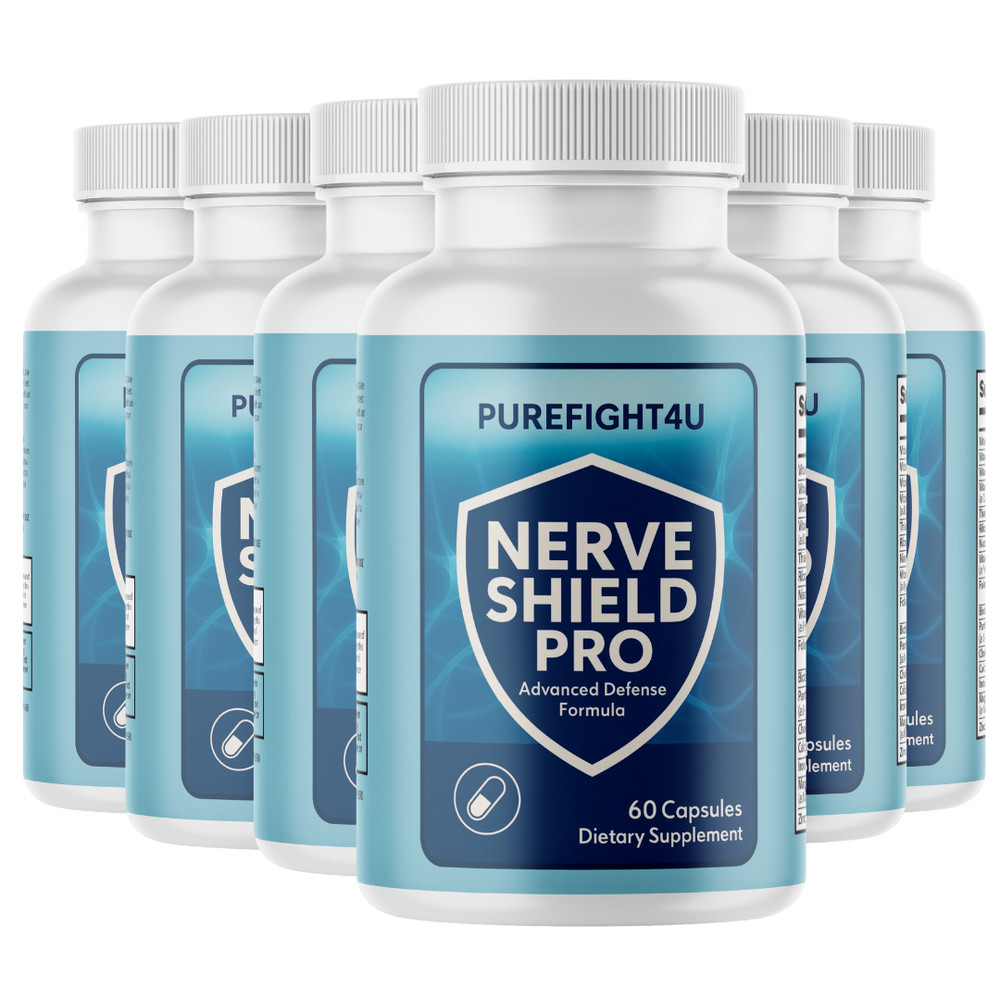 Nerve Shield Pro Mental Focus & Memory Support Supplement – 6 Bottles