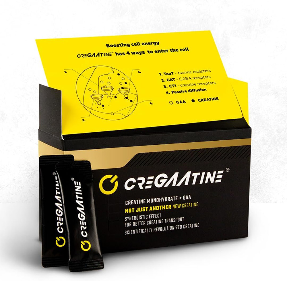 CreGAAtine Micronized Creatine Monohydrate + GAA Increase Strength No Water 60pc