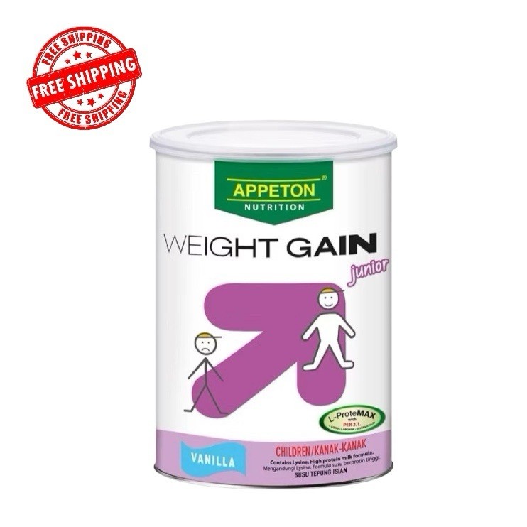 APPETON Weight Gain Junior Vanilla With L-ProteMax 450g FREE SHIPPING