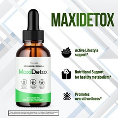 (1 Pack) Maxi Detox Drops Advanced Health & Fitness Formula MaxiDetox 30 Serves